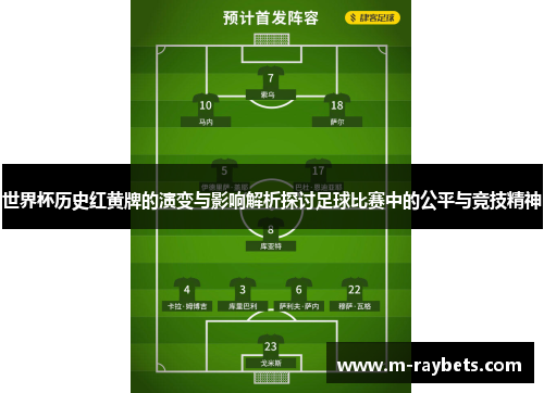 世界杯历史红黄牌的演变与影响解析探讨足球比赛中的公平与竞技精神